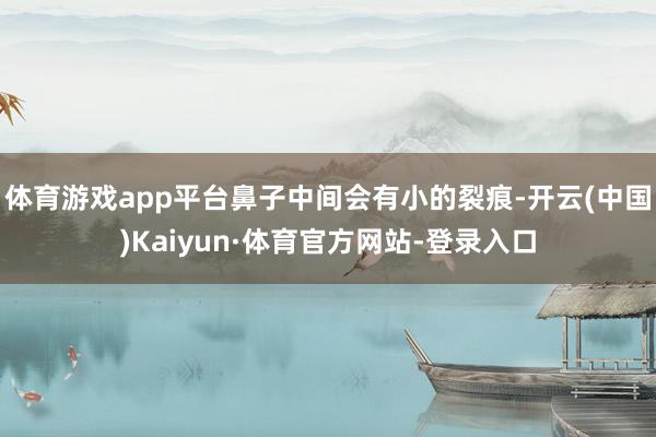 体育游戏app平台鼻子中间会有小的裂痕-开云(中国)Kaiyun·体育官方网站-登录入口