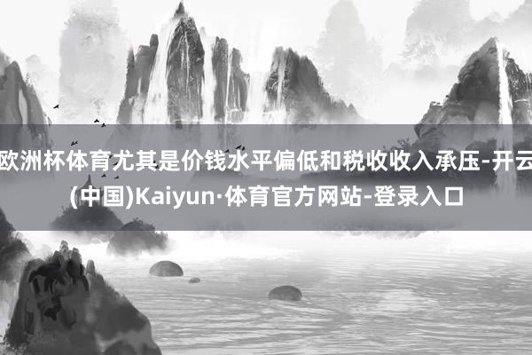 欧洲杯体育尤其是价钱水平偏低和税收收入承压-开云(中国)Kaiyun·体育官方网站-登录入口