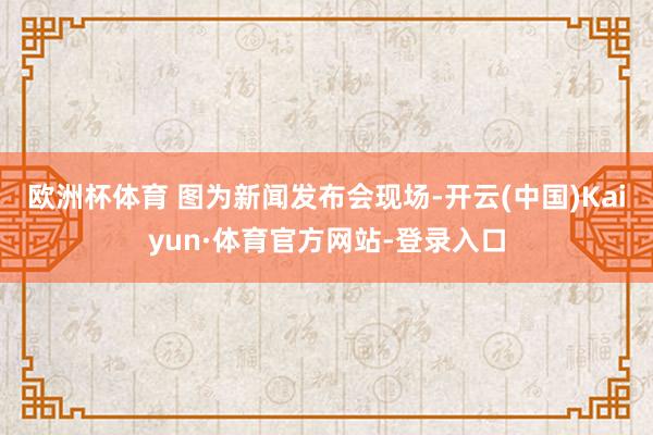 欧洲杯体育 图为新闻发布会现场-开云(中国)Kaiyun·体育官方网站-登录入口